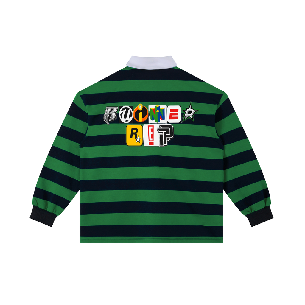 Mixed logo stripe rugby