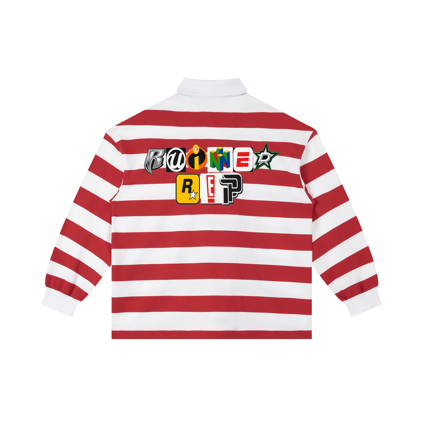 Mixed logo stripe rugby