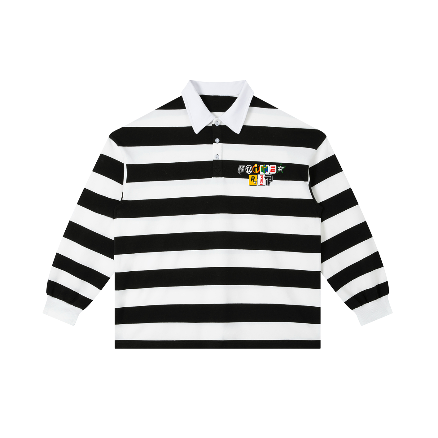 Mixed logo stripe rugby