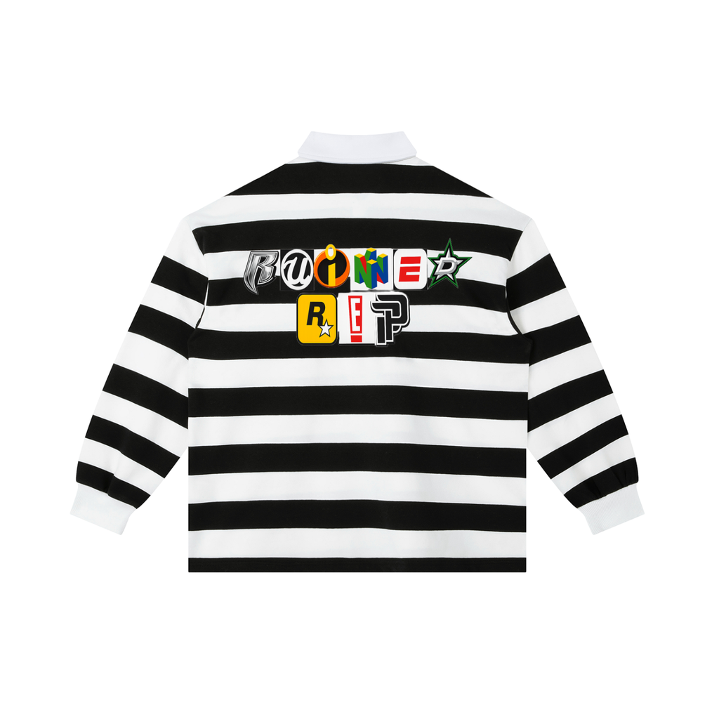 Mixed logo stripe rugby