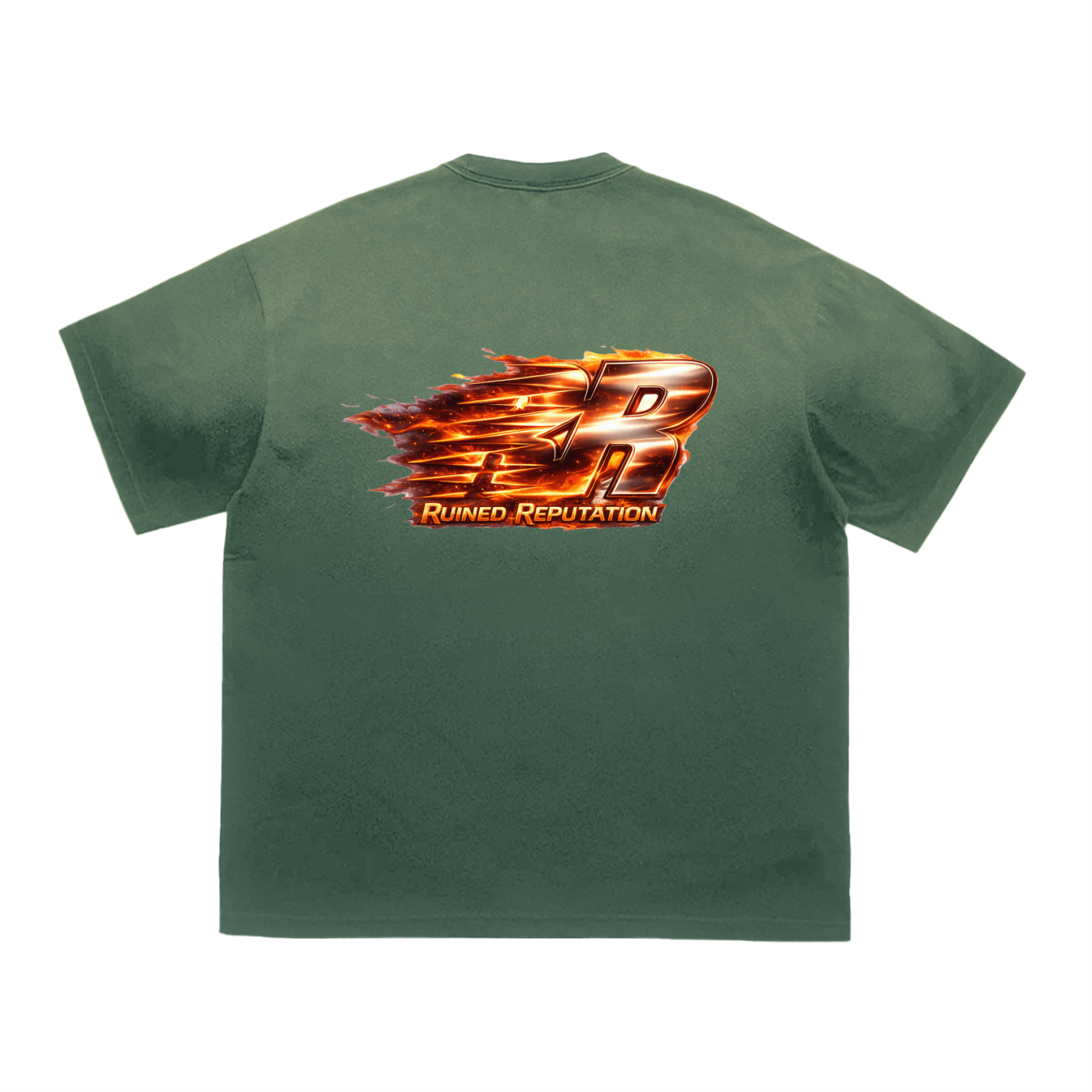Flame logo Gradient Washed T-Shirt