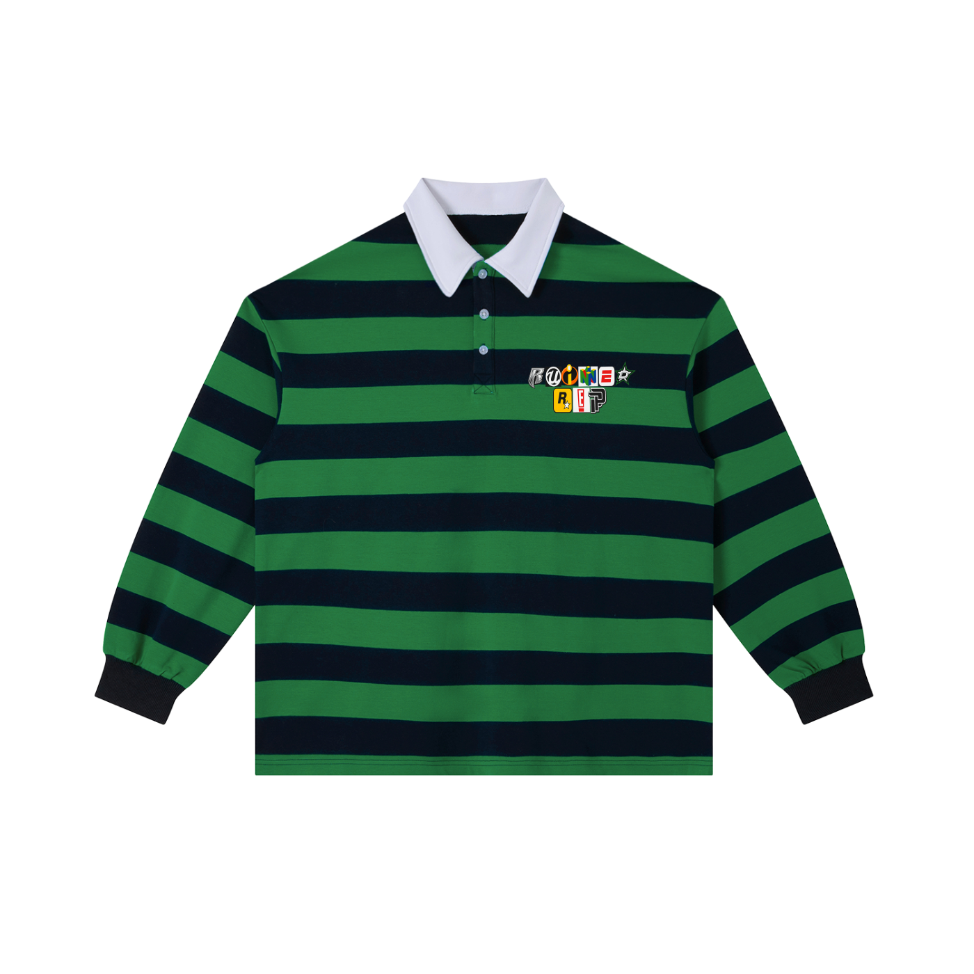 Mixed logo stripe rugby