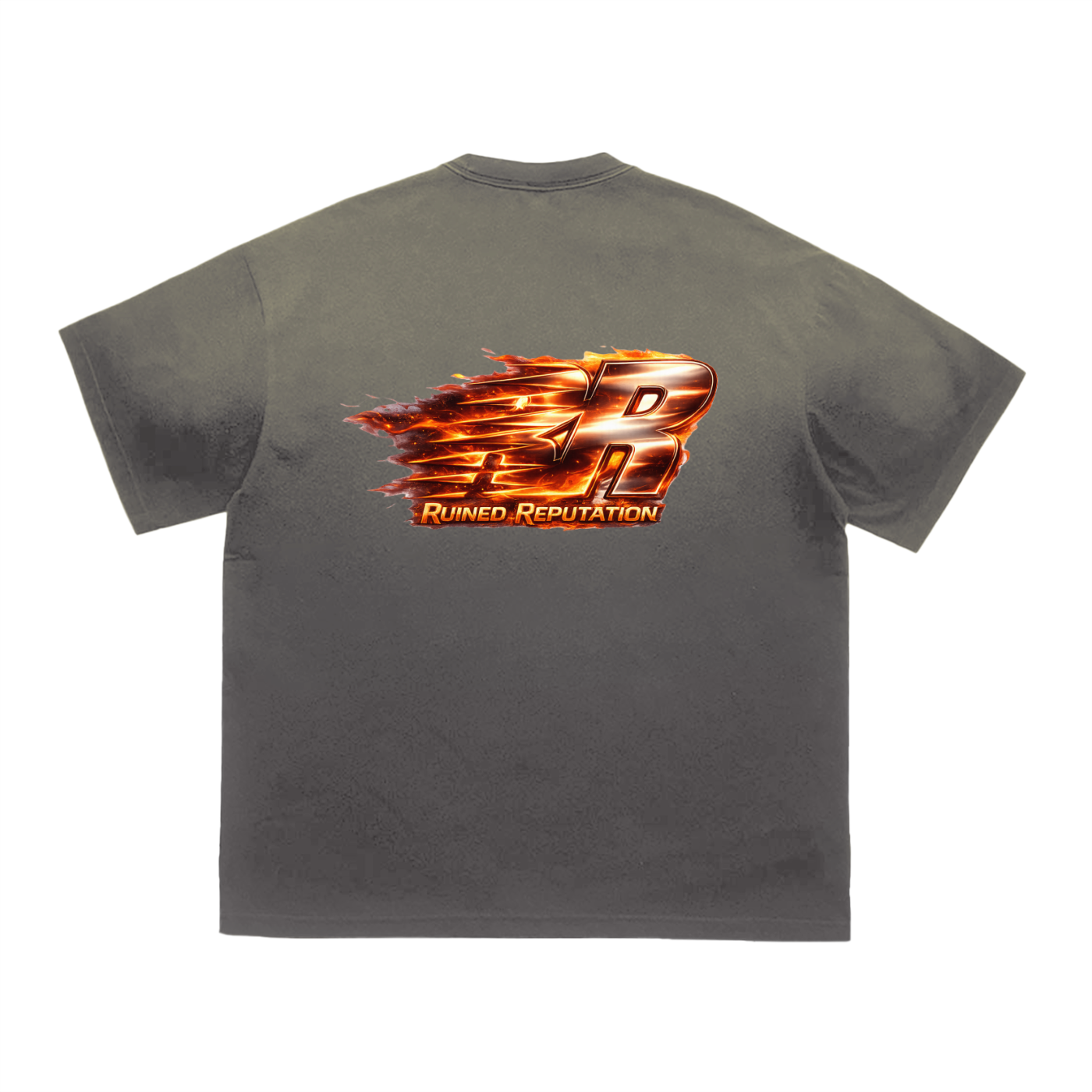 Flame logo Gradient Washed T-Shirt