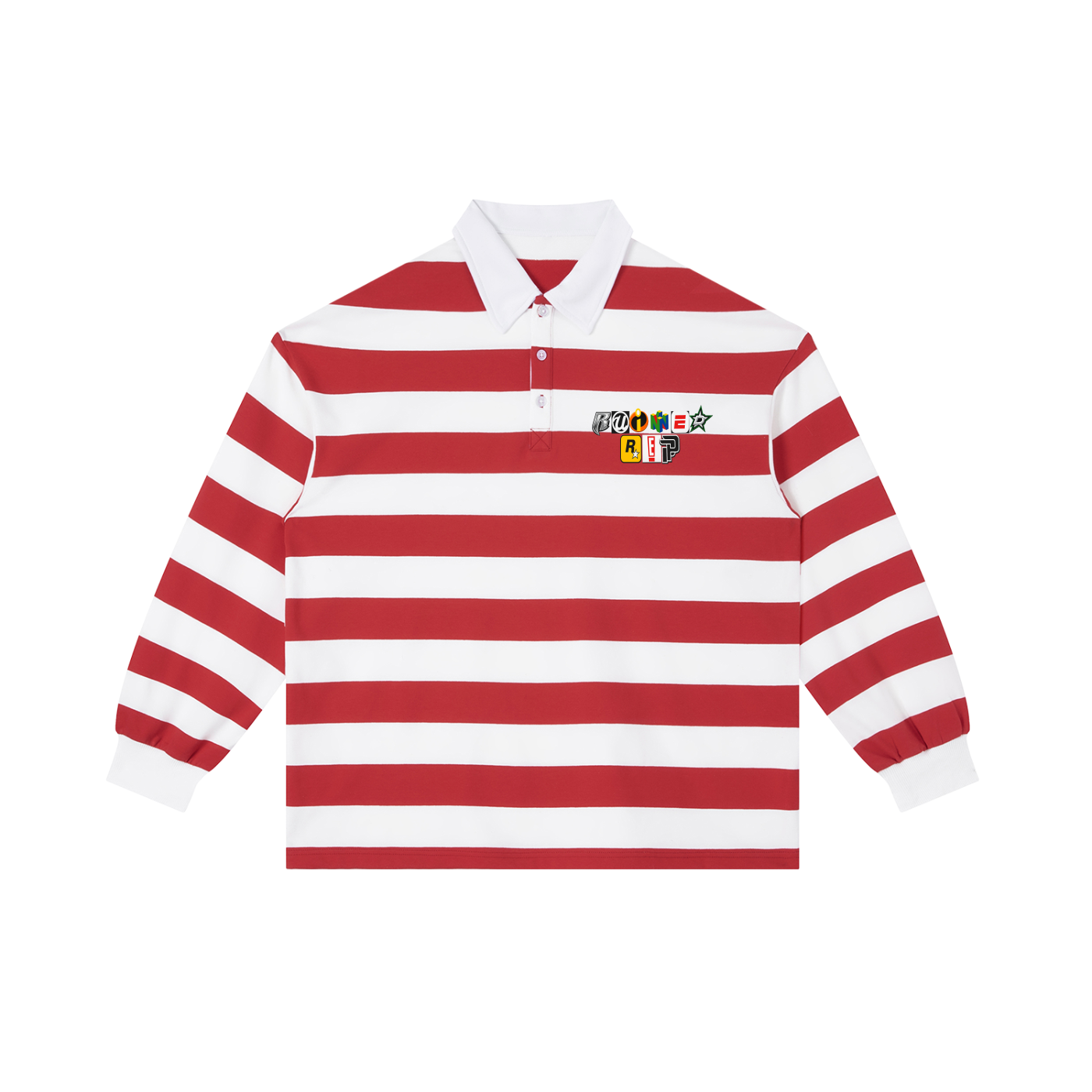 Mixed logo stripe rugby