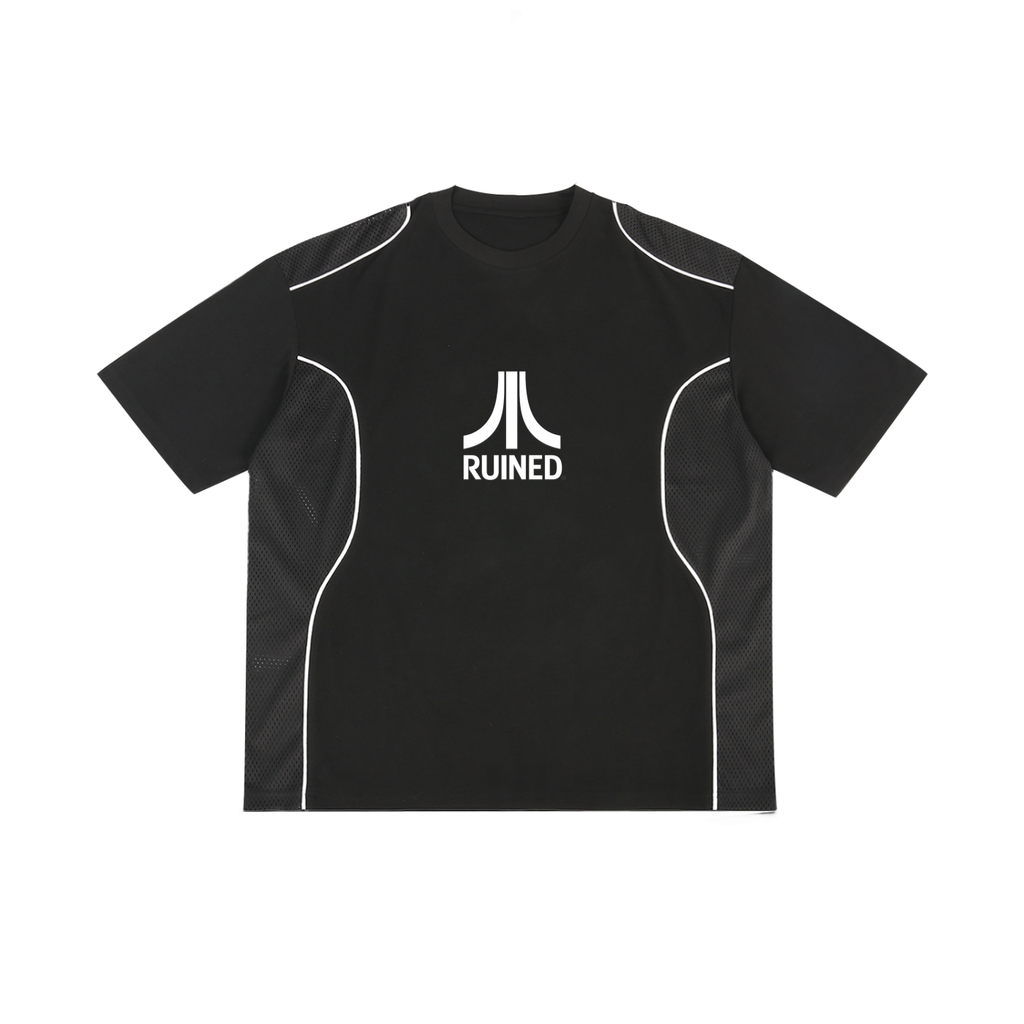 Atari inspo logo Piped Panel T-Shirt